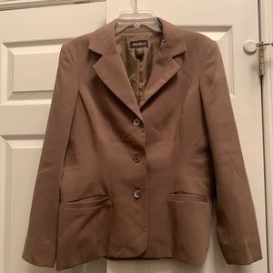 Eddie Bauer 12 Petite Suit Jacket - dark tan